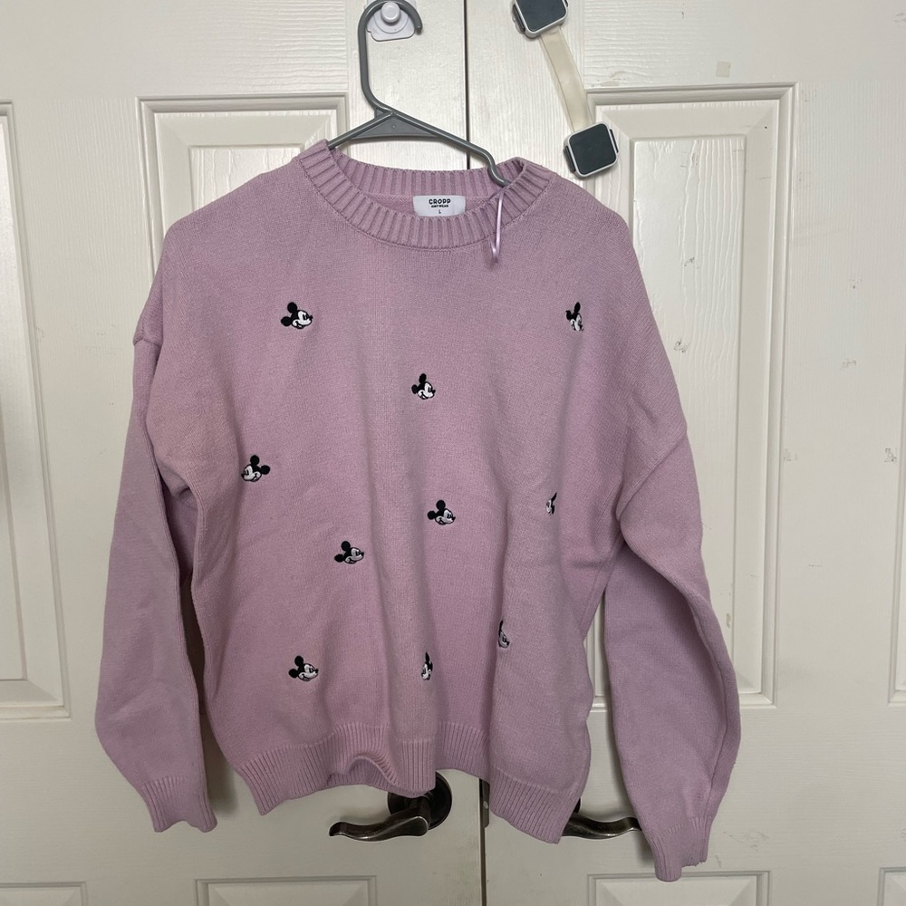 Purple Mickey Mouse sweater